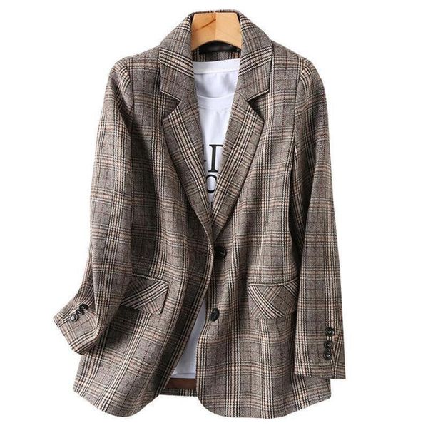 women's suits & blazers korean plaid blazer office female slim long-sleeved short ladies coat single-breasted jacket casual vintage, White;black
women's suits & blazers korean plaid blazer office female slim long-sleeved short ladies coat single-breasted jacket casual vintage, White;black