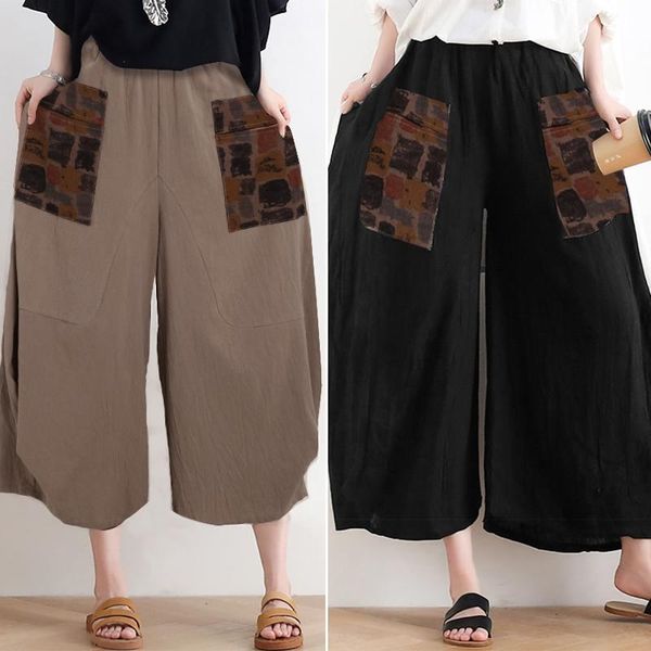 women's pants & capris fashion loose casual palazzo vintage wide leg women patchwork elastic waist pantalon pockets trousers plus siz, Black;white
women's pants & capris fashion loose casual palazzo vintage wide leg women patchwork elastic waist pantalon pockets trousers plus siz, Black;white