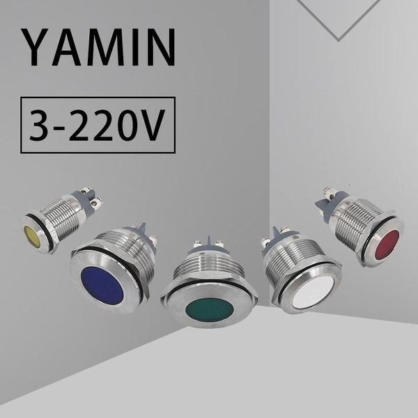 16/19/22/25/28/30mm metal indicator light power supply signal lamp 3v6v12v24v220v waterproof two screws terminal ball/high round smart home
16/19/22/25/28/30mm metal indicator light power supply signal lamp 3v6v12v24v220v waterproof two screws terminal ball/high round smart home