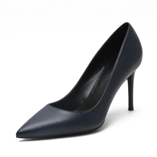 dress shoes 2021 thin high heel pointed toe stilettos office single genuine leather fashion women pumps big size 34-41, Black
dress shoes 2021 thin high heel pointed toe stilettos office single genuine leather fashion women pumps big size 34-41, Black