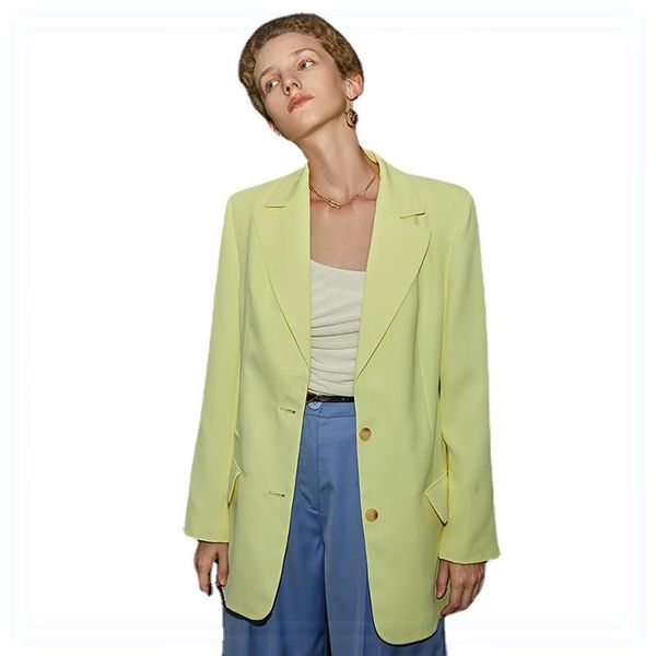 women's suits & blazers yellow hollow out big size for women elegant lapel long sleeve loose fit fashion tide spring autumn 2021 blazer, White;black
women's suits & blazers yellow hollow out big size for women elegant lapel long sleeve loose fit fashion tide spring autumn 2021 blazer, White;black