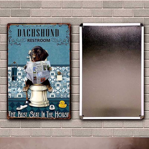 pet dachshund dog my friend bath soap book coffee tin art metal sign home pub bar decor painting 20*30 cm size dy203 
pet dachshund dog my friend bath soap book coffee tin art metal sign home pub bar decor painting 20*30 cm size dy203