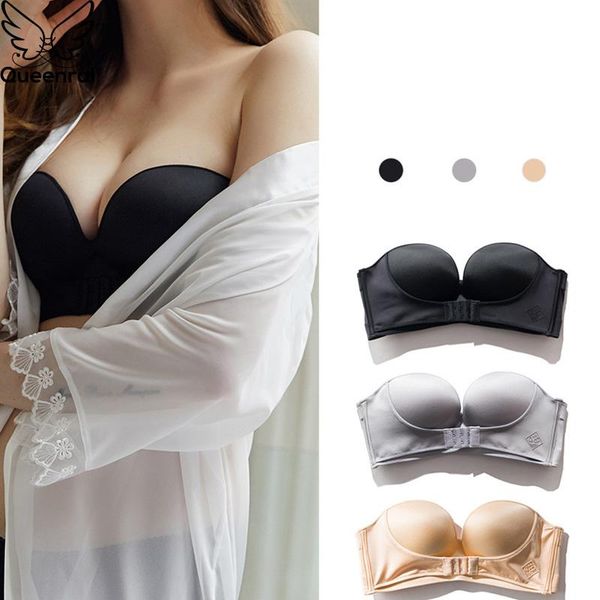 bras strapless bra super push up for women underwear seamless bralette invisible lingerie wedding dress brassiere a b c cup, Red;black
bras strapless bra super push up for women underwear seamless bralette invisible lingerie wedding dress brassiere a b c cup, Red;black
