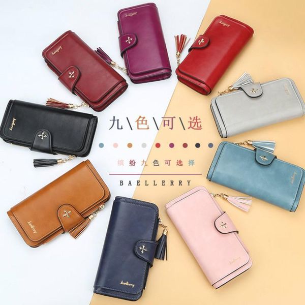 wallets womens purse designer brand ladies wallet korean version buckle long fringed female bag multi card position zipper, Red;black
wallets womens purse designer brand ladies wallet korean version buckle long fringed female bag multi card position zipper, Red;black