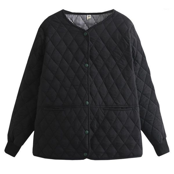 women's down & parkas retro trend rhombic warm winter short coat grandma cotton-padded jacket casual single-breasted o-neck long sleeve, Black
women's down & parkas retro trend rhombic warm winter short coat grandma cotton-padded jacket casual single-breasted o-neck long sleeve, Black