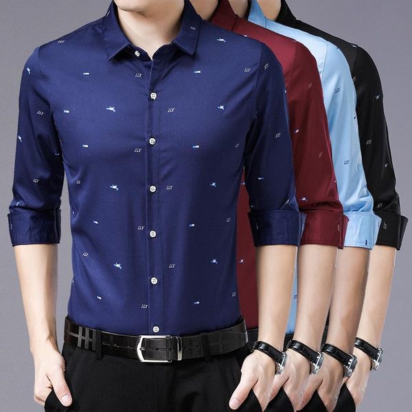 men's casual shirts 2021 fashion classic brand clothing mens dress long sleeve slim fit man chemise homme, White;black
men's casual shirts 2021 fashion classic brand clothing mens dress long sleeve slim fit man chemise homme, White;black