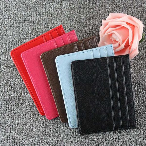 card holders 1pc pu leather id holder candy color bank box multi slot slim case wallet women men business cover, Brown;gray
card holders 1pc pu leather id holder candy color bank box multi slot slim case wallet women men business cover, Brown;gray