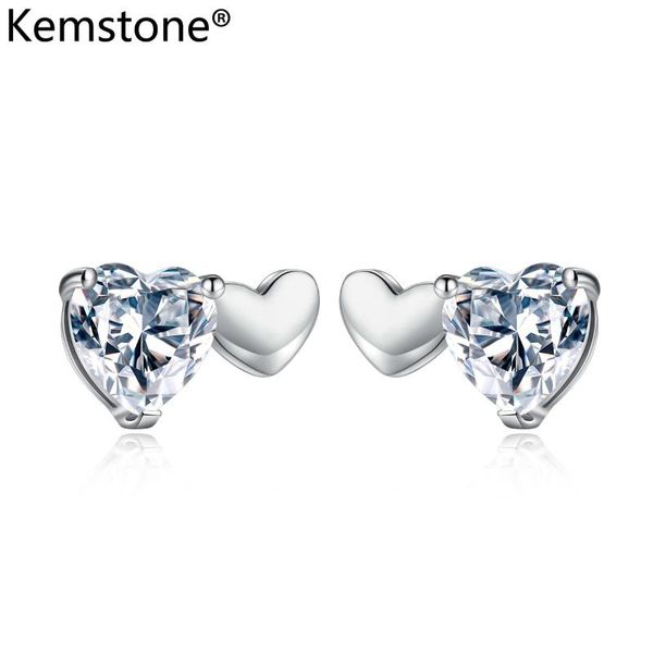 kemstone sweet cubic zirconia copper gold silver plated double heart earrings stud jewelry gift for women, Golden;silver
kemstone sweet cubic zirconia copper gold silver plated double heart earrings stud jewelry gift for women, Golden;silver