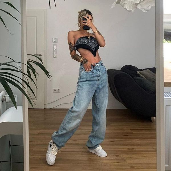 women's pants & capris high street mid-waist trousers wide-leg women punk style casual wear jeans autumn loose retro female, Black;white
women's pants & capris high street mid-waist trousers wide-leg women punk style casual wear jeans autumn loose retro female, Black;white