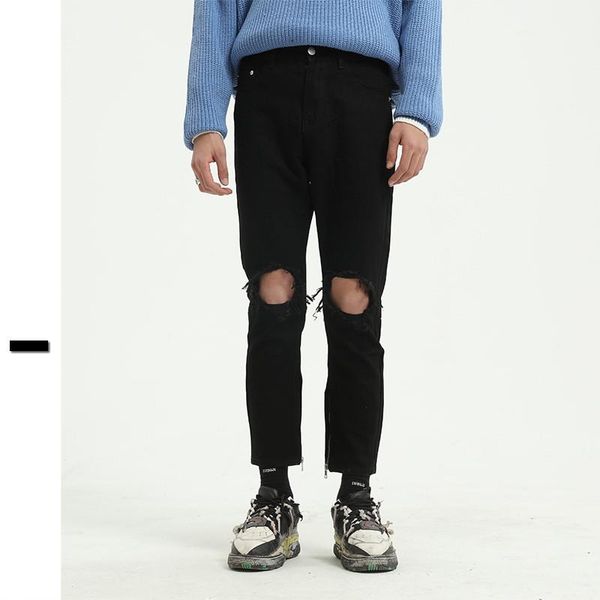 men's jeans mens black cool skinny ripped slim denim pants large size for male spring summer autumn hip hop casual cropped trousers, Blue
men's jeans mens black cool skinny ripped slim denim pants large size for male spring summer autumn hip hop casual cropped trousers, Blue