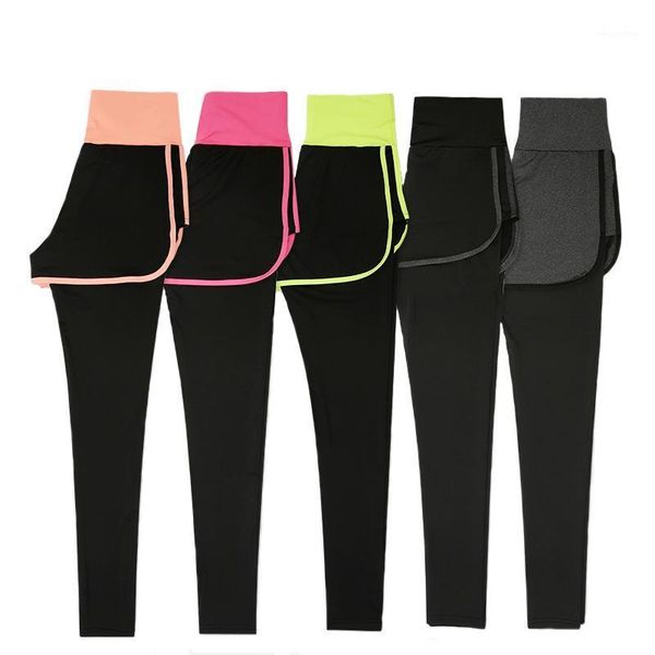 yoga outfit women fitness running leggings high waist tights push up gym sports wear black pants false two piece workout trousers
yoga outfit women fitness running leggings high waist tights push up gym sports wear black pants false two piece workout trousers