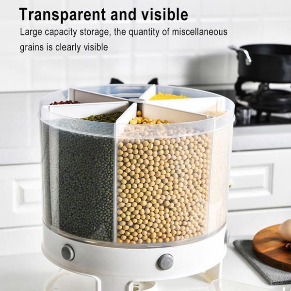 rotating storage box multifunctional divider rice bucket household moisture proof insect grain organizer
rotating storage box multifunctional divider rice bucket household moisture proof insect grain organizer