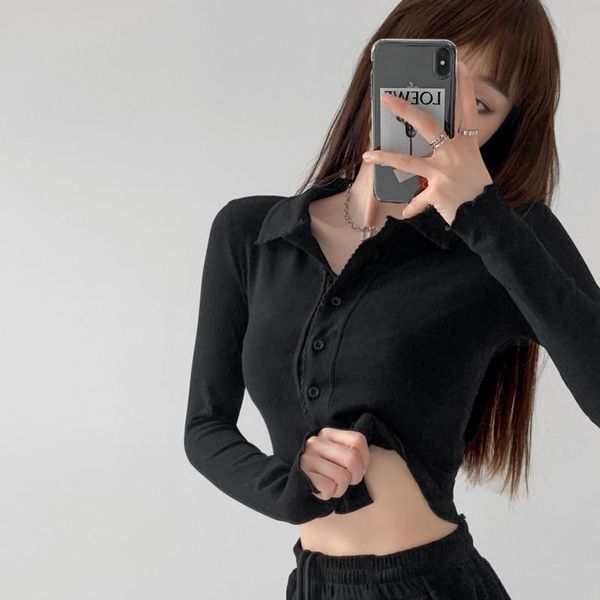 women's blouses & shirts womengaga solid color wave edge long sleeve t-shirt for women lapel thin open navel single breasted cardigan s, White
women's blouses & shirts womengaga solid color wave edge long sleeve t-shirt for women lapel thin open navel single breasted cardigan s, White