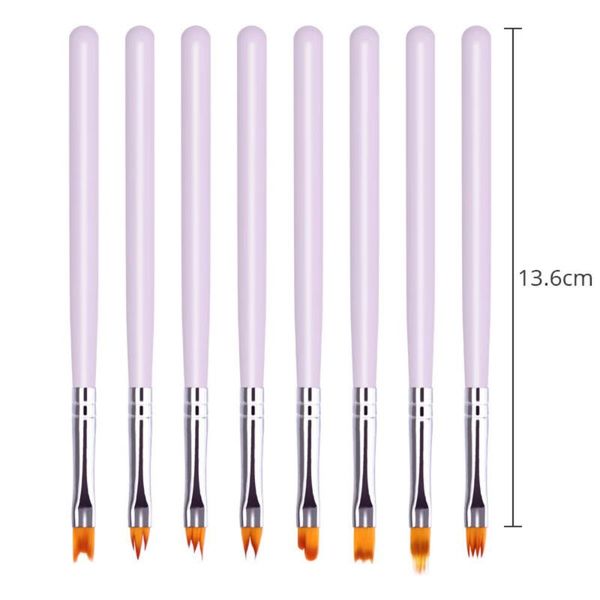 nail art kits 8pcs/lot smile moon shaped acrylic french brush set women polish gradient color tips 3d diy painting drawing liner pen
nail art kits 8pcs/lot smile moon shaped acrylic french brush set women polish gradient color tips 3d diy painting drawing liner pen
