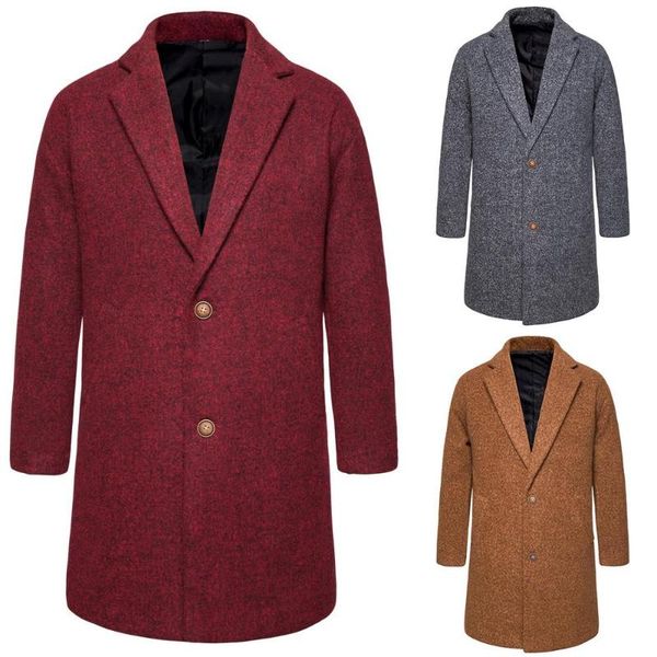 men's wool & blends 2021 men winter warm trench woolen coat slim fit casual business overcoat, Black
men's wool & blends 2021 men winter warm trench woolen coat slim fit casual business overcoat, Black