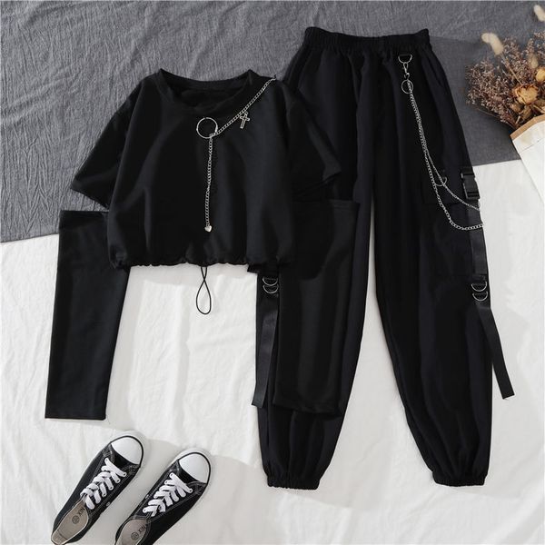 propcm two piece pants set woman spring autumn harajuku cargo pants handsome cool two-piece suit chain long sleeve women clothing street sty, White
propcm two piece pants set woman spring autumn harajuku cargo pants handsome cool two-piece suit chain long sleeve women clothing street sty, White