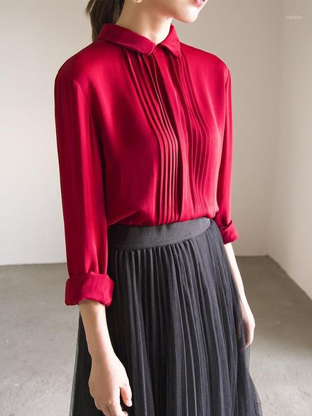 women's blouses genuine silk for women spring autumn 2022 female shirts office lady elegant woman blusas mujer zjt2428 women's &, White
women's blouses genuine silk for women spring autumn 2022 female shirts office lady elegant woman blusas mujer zjt2428 women's &, White