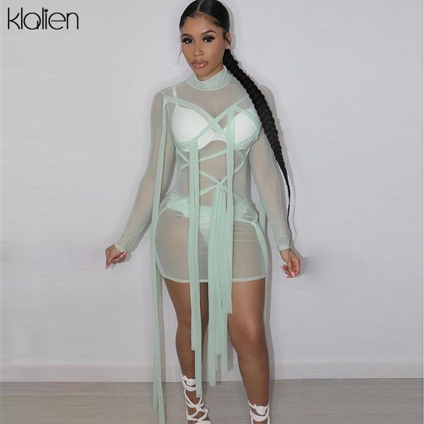 dresses spring summer mesh bandage long sleeve turtleneck women mini bodycon dresses new 2021 streetwear wild slim dress, Black;gray
dresses spring summer mesh bandage long sleeve turtleneck women mini bodycon dresses new 2021 streetwear wild slim dress, Black;gray