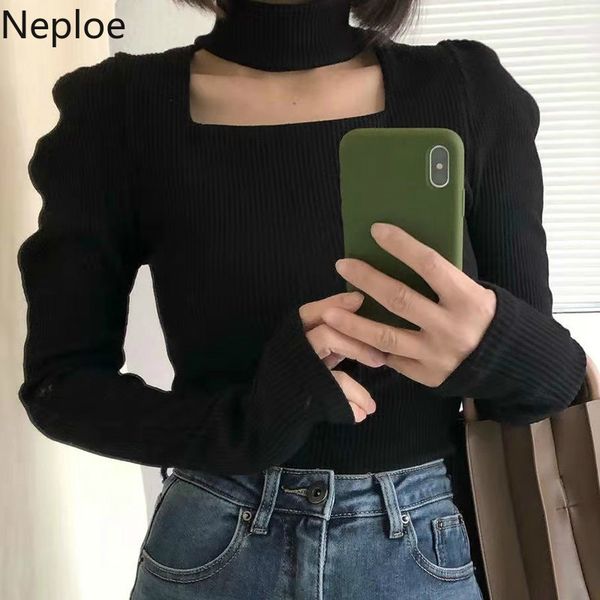 neploe simple all-match pullovers square collar halter hollow out knitted sweater women slim fit korean jumper coat female 210422, White;black
neploe simple all-match pullovers square collar halter hollow out knitted sweater women slim fit korean jumper coat female 210422, White;black