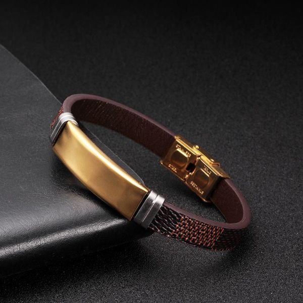 link, chain vintage snake link genuine leather bracelets men women jewelry stainless steel cuff sporty soul charm fashion, Black
link, chain vintage snake link genuine leather bracelets men women jewelry stainless steel cuff sporty soul charm fashion, Black