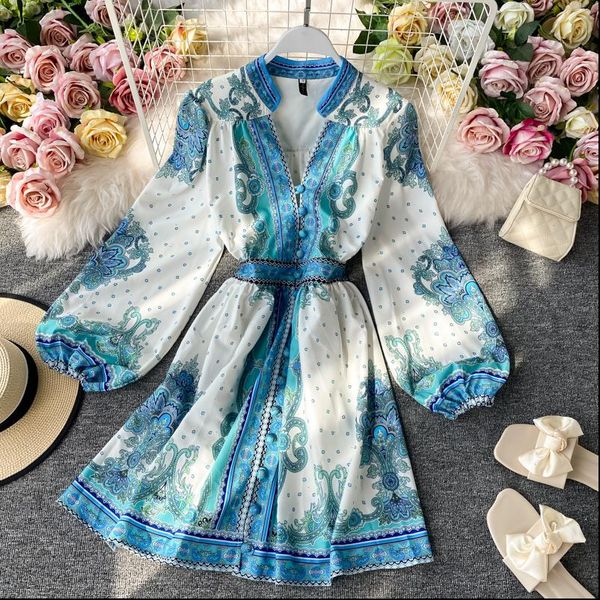 womens dresses spring autumn dress french palace style long sleeve lantern loose thin a line ll340, Black;gray 
womens dresses spring autumn dress french palace style long sleeve lantern loose thin a line ll340, Black;gray