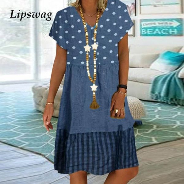 vintage short sleeve beach dress casual polka dot and plaid patchwork print dress summer v neck women party dress vestidoshigh quality, Black;gray
vintage short sleeve beach dress casual polka dot and plaid patchwork print dress summer v neck women party dress vestidoshigh quality, Black;gray