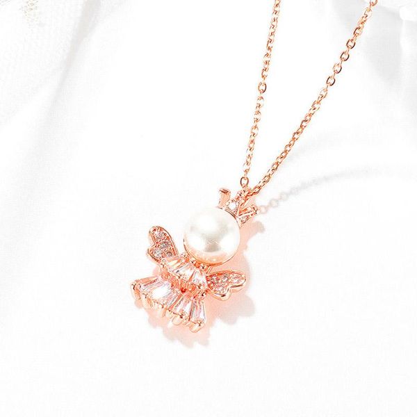 stainless steel women necklaces pendants chain zircon pearl angel for girlfriend wife lovers jewelry creativity gift wholesale pendant, Silver
stainless steel women necklaces pendants chain zircon pearl angel for girlfriend wife lovers jewelry creativity gift wholesale pendant, Silver