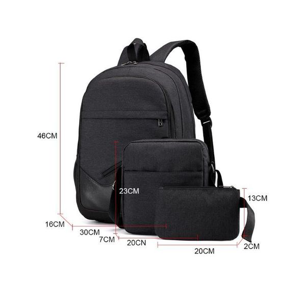 backpack 3pcs nylon lapbookbag casual rucksack large capacity travel bagpack for women meb
backpack 3pcs nylon lapbookbag casual rucksack large capacity travel bagpack for women meb