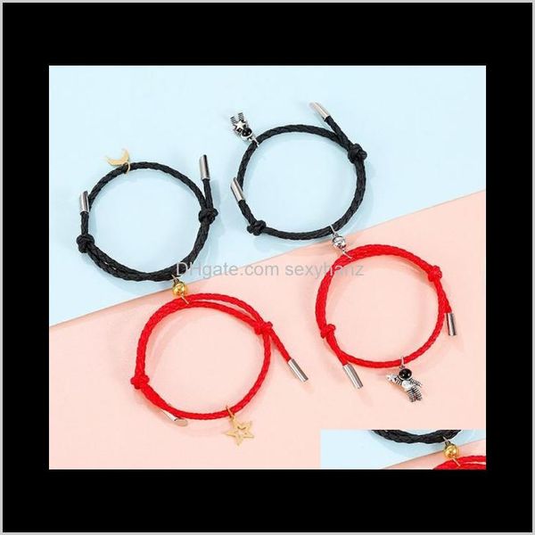 jewelrykimter rainbow charm pendant couple magnetic bracelets set mutual attraction rope braided bracelet friend jewelry gift q119fz drop de, Golden;silver
jewelrykimter rainbow charm pendant couple magnetic bracelets set mutual attraction rope braided bracelet friend jewelry gift q119fz drop de, Golden;silver