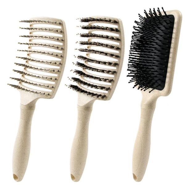 hair brushes brush scalp massage comb natural wheat straw women curly detangle for salon hairdressing styling tools 27rc, Silver
hair brushes brush scalp massage comb natural wheat straw women curly detangle for salon hairdressing styling tools 27rc, Silver