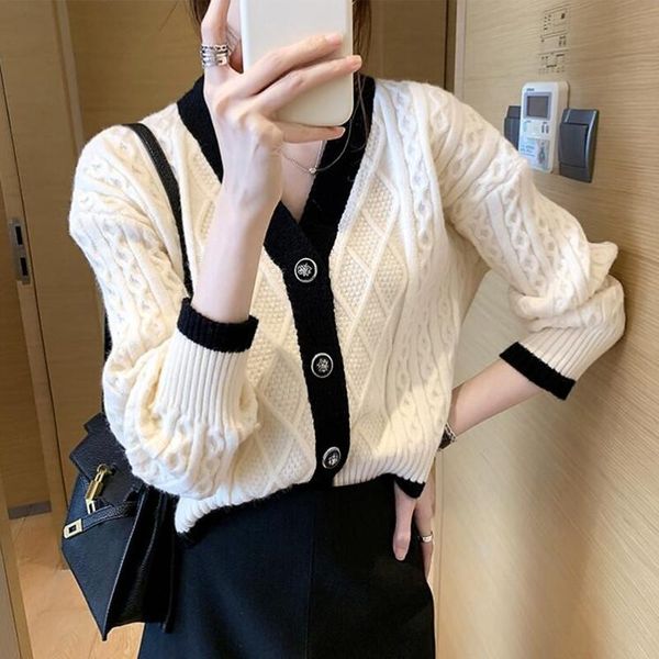 women's knits & tees zawfl vintage elegant knitted cardigan sweater women full sleeve v-neck single breasted jumpers pockets chic ladie, White
women's knits & tees zawfl vintage elegant knitted cardigan sweater women full sleeve v-neck single breasted jumpers pockets chic ladie, White