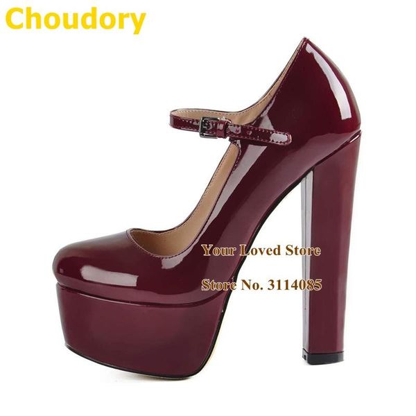dress shoes choudory wine red chunky heels pumps high platfrom ankle strap party women wedding size45, Black
dress shoes choudory wine red chunky heels pumps high platfrom ankle strap party women wedding size45, Black