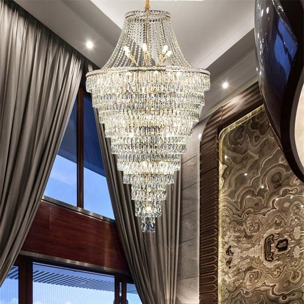 duplex floor luxury crystal big chandelier el lobby living room spiral staircase villa decorative chandeliers
duplex floor luxury crystal big chandelier el lobby living room spiral staircase villa decorative chandeliers