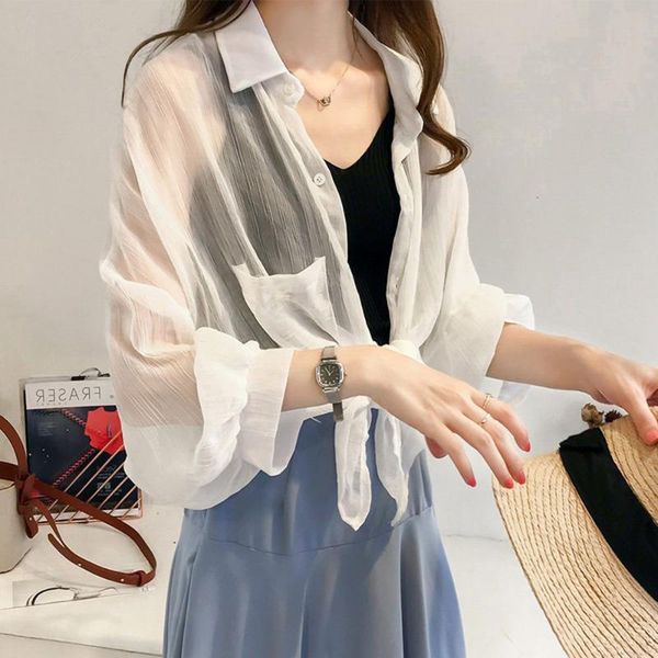 women's blouses & shirts women chiffon blouse korean casual female sunscreen fashion loose lantern sleeve striped shirt plus size 4xl l, White
women's blouses & shirts women chiffon blouse korean casual female sunscreen fashion loose lantern sleeve striped shirt plus size 4xl l, White