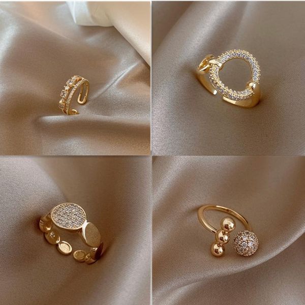 wedding rings popacc double zircon open ring female punk metal geometric round accessories tail ladies light luxury jewelry gift, Slivery;golden
wedding rings popacc double zircon open ring female punk metal geometric round accessories tail ladies light luxury jewelry gift, Slivery;golden
