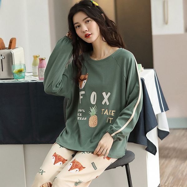 womens pajamas set cute cartoon sleepwear women cotton long sleeve pijama casual homewear pyjamas wholesale, Black;red
womens pajamas set cute cartoon sleepwear women cotton long sleeve pijama casual homewear pyjamas wholesale, Black;red