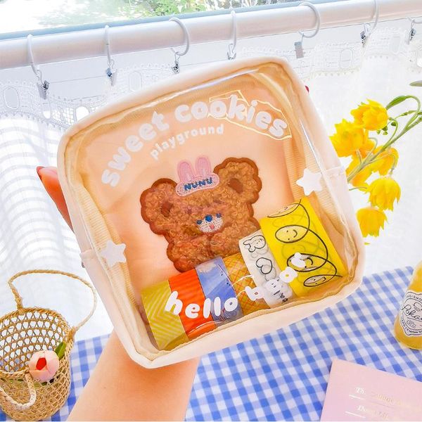 cosmetic bags & cases milkjoy 2021 woman pvc storage bag ins style large cartoon bear capacity transparent makeup pouch
cosmetic bags & cases milkjoy 2021 woman pvc storage bag ins style large cartoon bear capacity transparent makeup pouch
