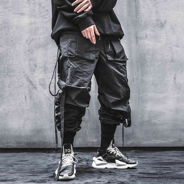 men's pants clothes harajuku streetwear side streamer leggings loose multi pocket overalls casual pants jogger ribbon vaporwave hi, Black
men's pants clothes harajuku streetwear side streamer leggings loose multi pocket overalls casual pants jogger ribbon vaporwave hi, Black