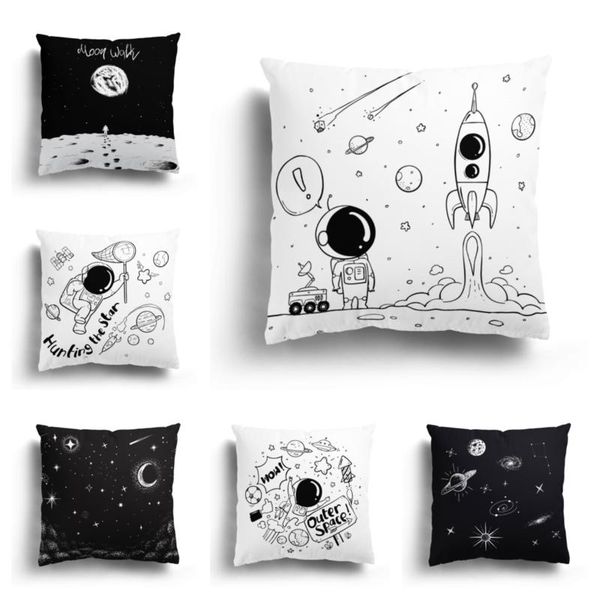 cushion/decorative pillow fashionable black and white star astronaut plush pillowcase home sofa cushion cover cartoon pattern can be customi
cushion/decorative pillow fashionable black and white star astronaut plush pillowcase home sofa cushion cover cartoon pattern can be customi