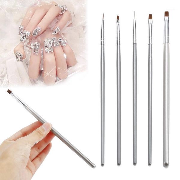 5pcs/set nail pens painting silver handle brush uv gel 3d manicure design art set for salon portable1, Yellow
5pcs/set nail pens painting silver handle brush uv gel 3d manicure design art set for salon portable1, Yellow