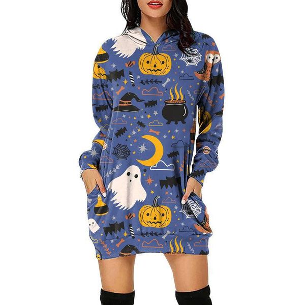 halloween european and american high street little skull hooded long sleeve ladies long sweater loose, comfortable and soft, Black
halloween european and american high street little skull hooded long sleeve ladies long sweater loose, comfortable and soft, Black