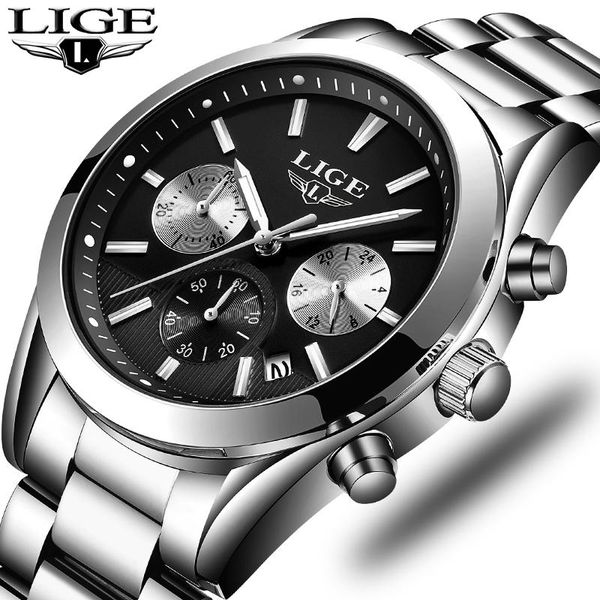 wristwatches relogio masculion lige men watch military sport men's quartz male full steel casual business clock, Slivery;brown
wristwatches relogio masculion lige men watch military sport men's quartz male full steel casual business clock, Slivery;brown