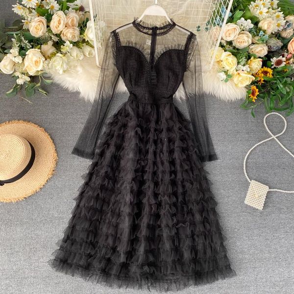 casual dresses summer clothes for women long dress vestidos black 2021 selling vintage full mesh sweet improved robe pwx114, Black;gray
casual dresses summer clothes for women long dress vestidos black 2021 selling vintage full mesh sweet improved robe pwx114, Black;gray