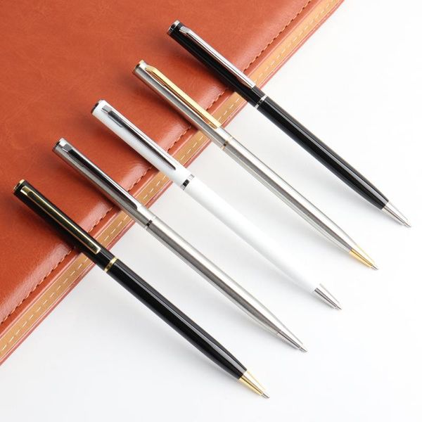 ballpoint pens 2pcs metal pen for school office stainless steel material rotating stationery black blue ink ball supplies, Blue;orange
ballpoint pens 2pcs metal pen for school office stainless steel material rotating stationery black blue ink ball supplies, Blue;orange