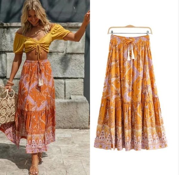 skirts women orange floral spliced long boho spring summer bohemian beach skirt chic womens elastic slits casual, Black
skirts women orange floral spliced long boho spring summer bohemian beach skirt chic womens elastic slits casual, Black