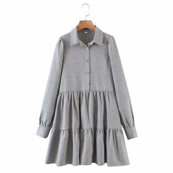 spring women turndown collar ruffled hem mini shirt dress female long sleeve clothes office lady loose vestido d7253 210430, Black;gray
spring women turndown collar ruffled hem mini shirt dress female long sleeve clothes office lady loose vestido d7253 210430, Black;gray