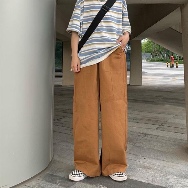 men's pants overalls elastic waist solid color loose trousers autumn street punk jogger female 2021 harajuku style, Black
men's pants overalls elastic waist solid color loose trousers autumn street punk jogger female 2021 harajuku style, Black