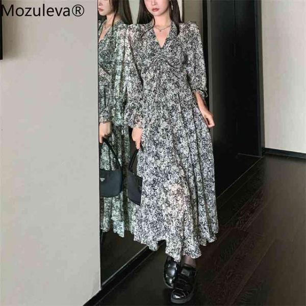 autumn vintage pleated v-neck flower print women chiffon blue dress female elastic waist ruffle vestidos plus size 210416, White
autumn vintage pleated v-neck flower print women chiffon blue dress female elastic waist ruffle vestidos plus size 210416, White