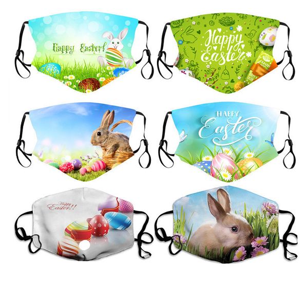 egg bunny printed easter cotton dust and haze mask