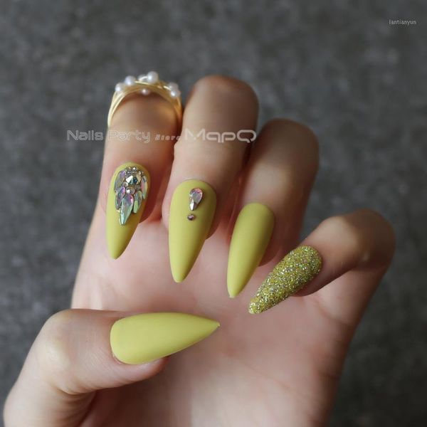 lemon long salon stiletto crystal fake nails yellow glitter false press on full set custom box 24pcs wedding1, Red;gold
lemon long salon stiletto crystal fake nails yellow glitter false press on full set custom box 24pcs wedding1, Red;gold